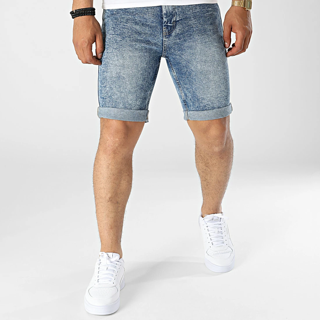 Promo 🎁 Short Jean Mr Orange Acid Bleu Denim de Classic Series 🎁 5 Promo 🎁 Short Jean Mr Orange Acid Bleu Denim de Classic Series 🎁 – Image 3