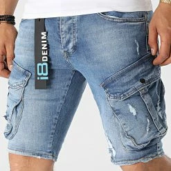 Meilleure vente 🌟 Short Jean Skinny 15383 Bleu Denim de Classic Series 🔥