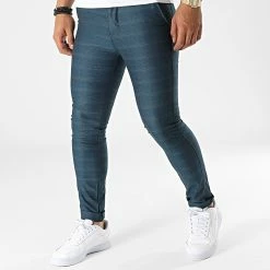 Le moins cher ✔️ Pantalon Carreaux DJ2280 Bleu de Classic Series 😀