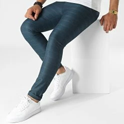 Le moins cher ✔️ Pantalon Carreaux DJ2280 Bleu de Classic Series 😀 -Classic Series Soldes classic series 321185 DJ2280 20220603T140828 03