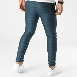 Le moins cher ✔️ Pantalon Carreaux DJ2280 Bleu de Classic Series 😀 -Classic Series Soldes classic series 321185 DJ2280 20220603T140830 04