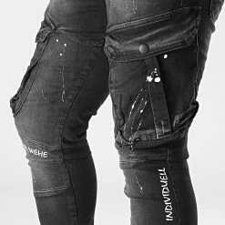 Meilleure vente 👏 Pantalon Cargo Jean 15326 Noir de Classic Series 👏 -Classic Series Soldes classic series 321201 15326 20220531T153037 02