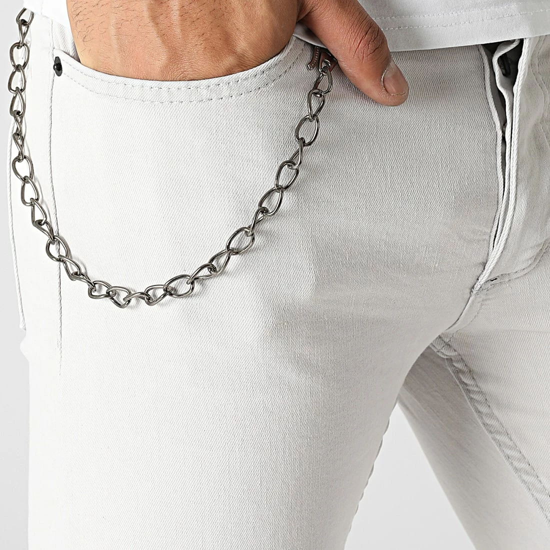 Offres 🧨 Jean Skinny 15527 Gris de Classic Series 🥰 4 Offres 🧨 Jean Skinny 15527 Gris de Classic Series 🥰 – Image 2