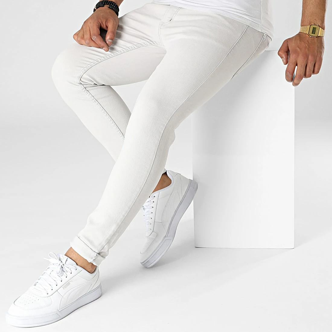 Offres 🧨 Jean Skinny 15527 Gris de Classic Series 🥰 5 Offres 🧨 Jean Skinny 15527 Gris de Classic Series 🥰 – Image 3