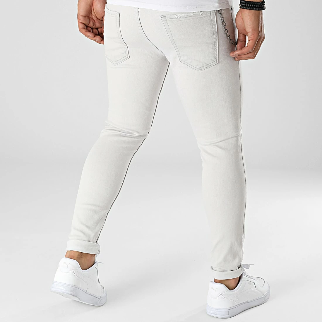 Offres 🧨 Jean Skinny 15527 Gris de Classic Series 🥰 6 Offres 🧨 Jean Skinny 15527 Gris de Classic Series 🥰 – Image 4