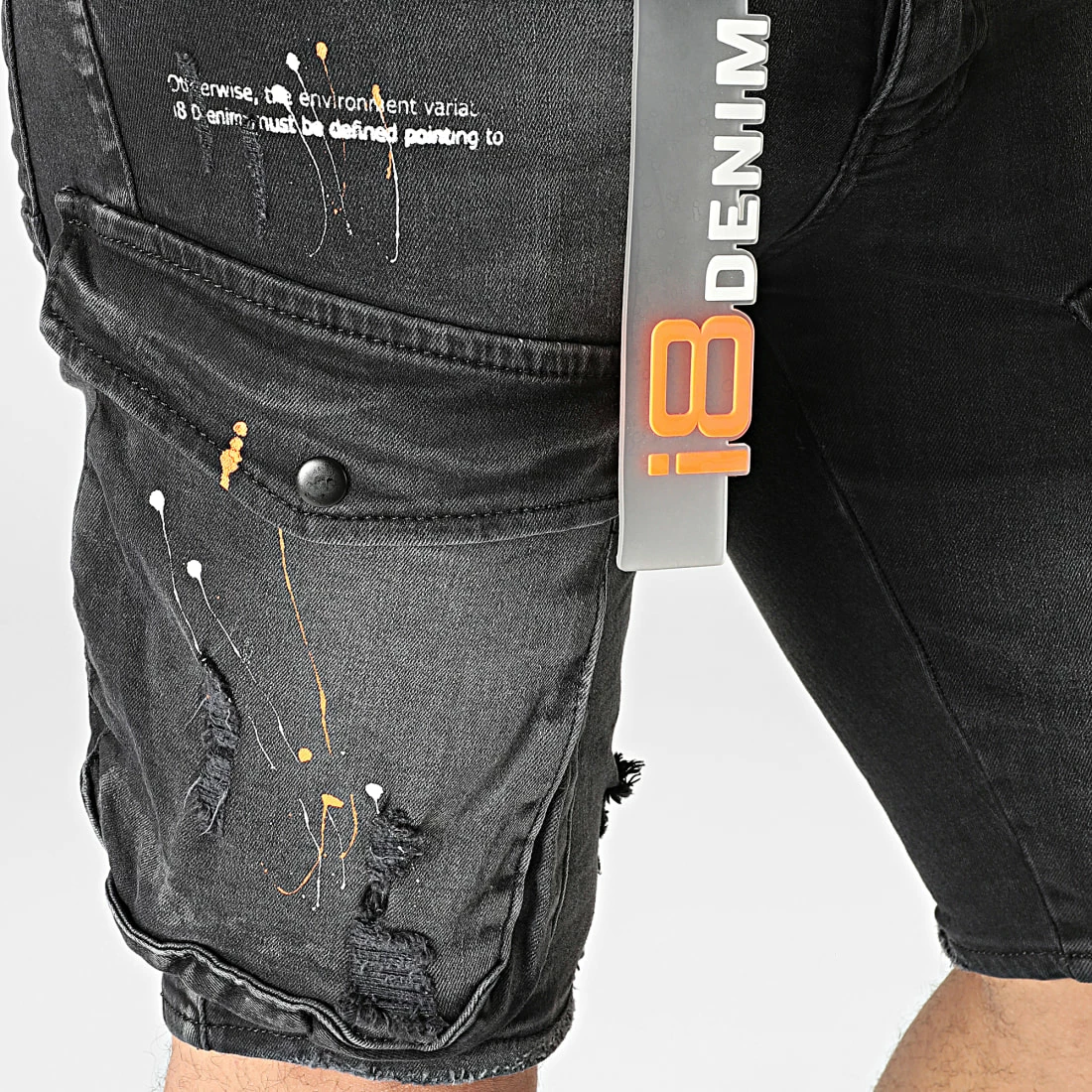 Bon marché 🧨 Short Jean 15388 Gris Anthracite de Classic Series 🌟 4 Bon marché 🧨 Short Jean 15388 Gris Anthracite de Classic Series 🌟 – Image 2