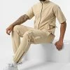 Bon marché 🛒 Ensemble Tee 👕 Shirt Zippé Jogger Pant F22-911T Beige de Classic Series 😀 -Classic Series Soldes classic series 321273 F22 911T BEJ 20220530T155547 01