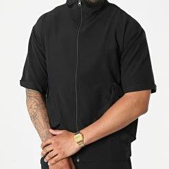 Budget 🎉 Ensemble Tee 👚 Shirt Zippé Jogger Pant F22-911T Noir de Classic Series ❤️ -Classic Series Soldes classic series 321278 F22 911T SIYAH 20220613T162605 03