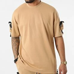 Grosses soldes ⭐ Ensemble Tee 👕 Shirt Short Jogging Y022UST Camel de Classic Series 😉 -Classic Series Soldes classic series 321279 Y022UST CAMEL 20220530T161314 03