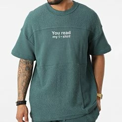 Nouveau 💯 Ensemble Tee 👚 Shirt Short Jogging Y203UST Vert de Classic Series ❤️ -Classic Series Soldes classic series 321290 Y203UST PETROL 20220530T161331 03