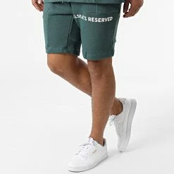 Nouveau 💯 Ensemble Tee 👚 Shirt Short Jogging Y203UST Vert de Classic Series ❤️ -Classic Series Soldes classic series 321290 Y203UST PETROL 20220530T161334 05