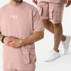 De gros 💯 Ensemble Tee 👚 Shirt Oversize Short Jogging Y205UST Rose de Classic Series 🛒