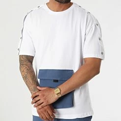 Sortie ✨ Ensemble Tee 👕 Shirt Pantalon Cargo F22-907T Blanc Bleu Clair de Classic Series ❤️ -Classic Series Soldes classic series 321296 F22 907T BEYAZ MAVI 20220613T162635 03