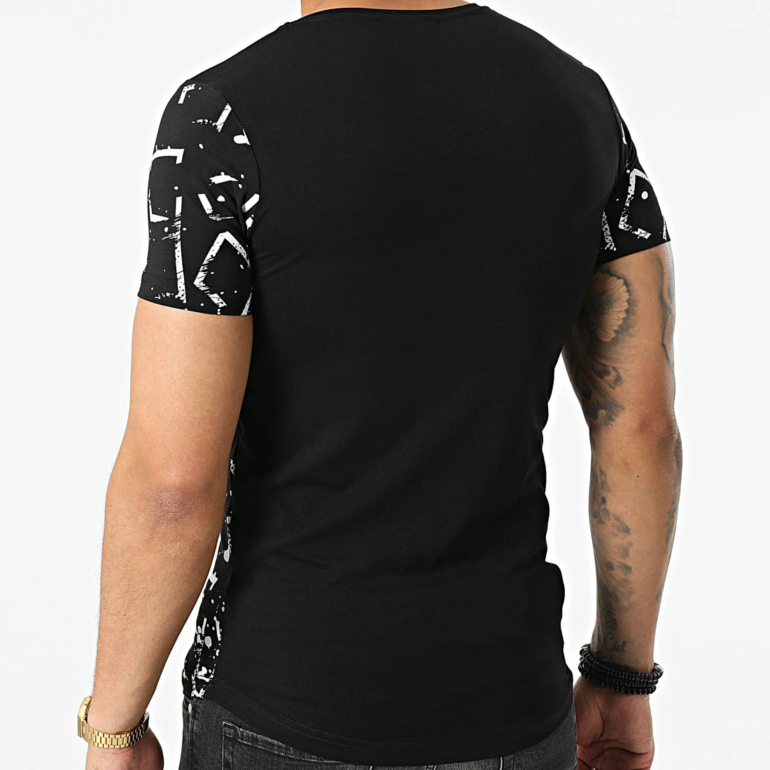 Meilleure vente 🎉 Tee 👚 Shirt Oversize AXI029 Noir de Classic Series ⭐ 6 Meilleure vente 🎉 Tee 👚 Shirt Oversize AXI029 Noir de Classic Series ⭐ – Image 4