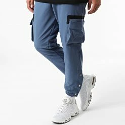 Meilleure vente ✨ Ensemble Tee 👚 Shirt Pantalon Cargo F22-906T Noir Bleu de Classic Series 🥰 -Classic Series Soldes classic series 321302 F22 906T SIYAH MAVI 20220530T155231 04