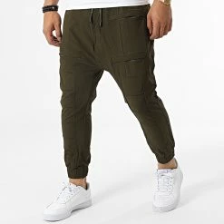 Meilleur prix 🥰 Jogger Pant Y007 Vert Kaki de Classic Series 🛒