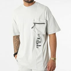 Offres 😀 Ensemble Tee 👕 Shirt Oversize Short Jogging Y258UST Gris de Classic Series 🔥 -Classic Series Soldes classic series 321336 Y258UST GRI 20220530T161237 03