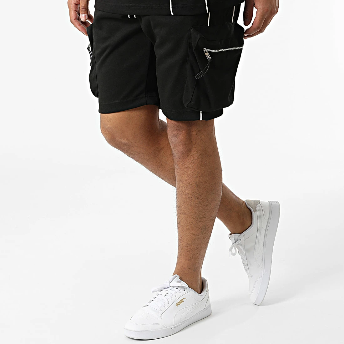 Grosses soldes 👏 Ensemble Tee 👚 Shirt Oversize Short Jogging Y258UST Noir de Classic Series 🔥 7 Grosses soldes 👏 Ensemble Tee 👚 Shirt Oversize Short Jogging Y258UST Noir de Classic Series 🔥 – Image 5