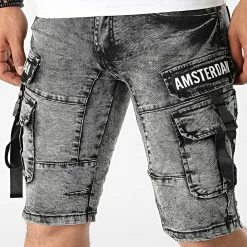 Le moins cher 😍 Short Jean E9660 Gris de Classic Series 🤩