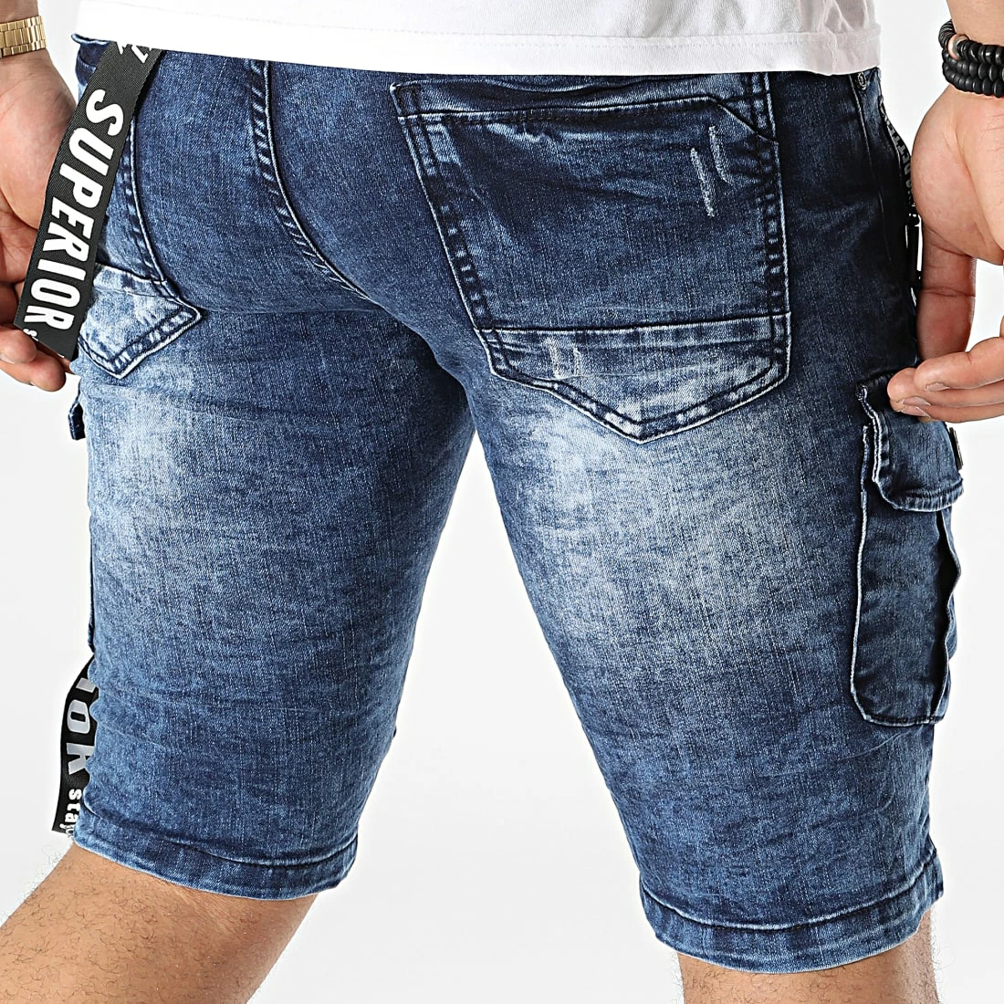 Tout neuf 🤩 Short Jean E9669 Bleu Denim de Classic Series 🔔 6 Tout neuf 🤩 Short Jean E9669 Bleu Denim de Classic Series 🔔 – Image 4