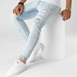 Meilleure vente ✔️ Jean Skinny DHZ-3290 Bleu Wash de Classic Series ❤️ -Classic Series Soldes classic series 323309 DHZ 3290 A MAVI 20220610T143006 03
