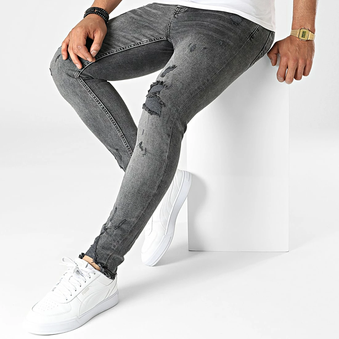 Vente flash 😍 Jean Skinny DHZ-3739 Gris Anthracite de Classic Series 👍 5 Vente flash 😍 Jean Skinny DHZ-3739 Gris Anthracite de Classic Series 👍 – Image 3