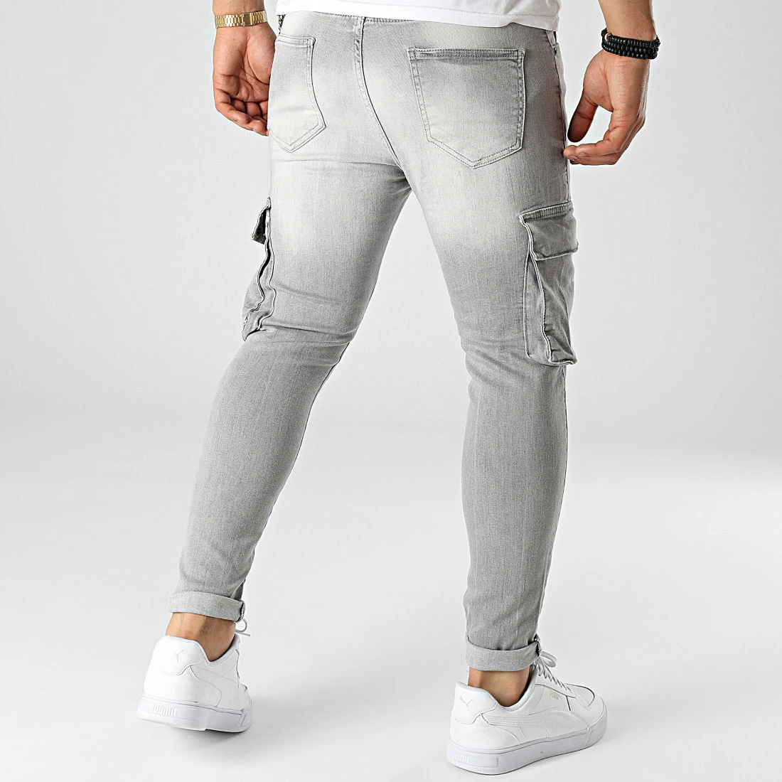 Budget 🥰 Jean Skinny DHZ-3807 Gris de Classic Series 👏 6 Budget 🥰 Jean Skinny DHZ-3807 Gris de Classic Series 👏 – Image 4
