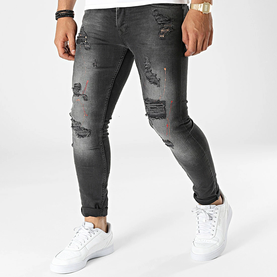 Tout neuf ✔️ Jean Skinny DHZ-3253 Noir de Classic Series 🛒 3 Tout neuf ✔️ Jean Skinny DHZ-3253 Noir de Classic Series 🛒
