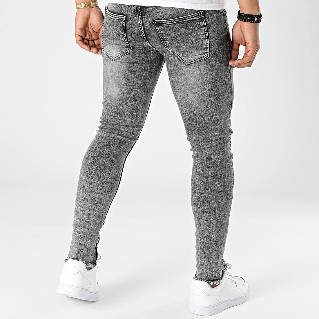 Remise 😀 Jean Skinny DHZ-3781 Gris Anthracite de Classic Series ✔️ 6 Remise 😀 Jean Skinny DHZ-3781 Gris Anthracite de Classic Series ✔️ – Image 4