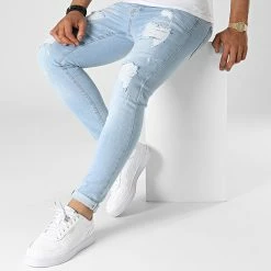 Meilleur prix 👍 Jean Skinny DHZ-3762 Bleu Wash de Classic Series 😀 -Classic Series Soldes classic series 323389 DHZ 3762 A MAVI 20220610T143308 03