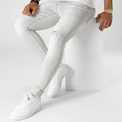 Sortie ⌛ Jean Skinny DHZ-3738 Gris de Classic Series 🤩 -Classic Series Soldes classic series 323394 DHZ 3738 2 A FUME 20220610T143157 03