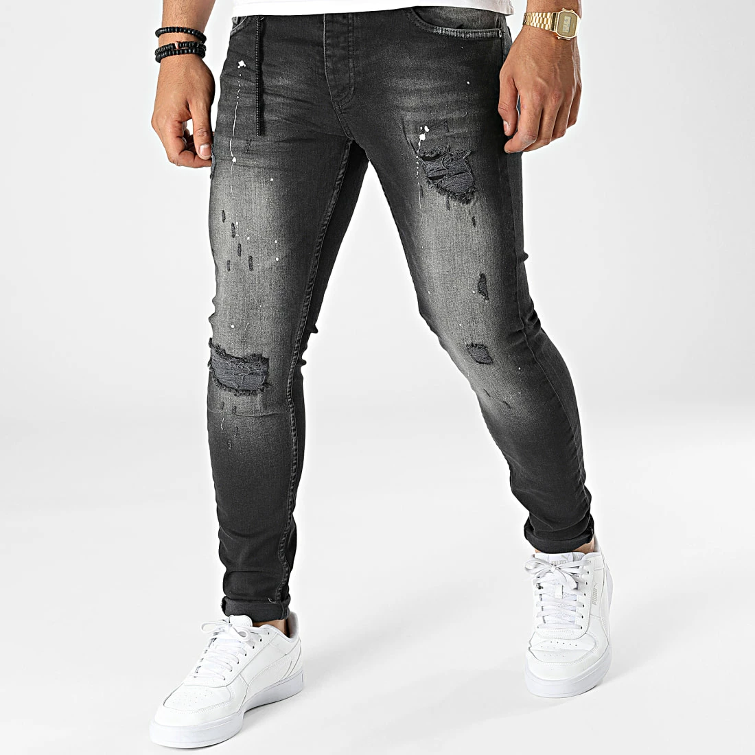 Bon marché ❤️ Jean Skinny DHZ-3285 Noir de Classic Series ⭐ 3 Bon marché ❤️ Jean Skinny DHZ-3285 Noir de Classic Series ⭐