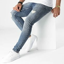 Meilleure vente ✔️ Jean Skinny 4014 Bleu Denim de Classic Series ✨ -Classic Series Soldes classic series 323435 DHZ 4014 TINT RANDIM 20220704T162005 03