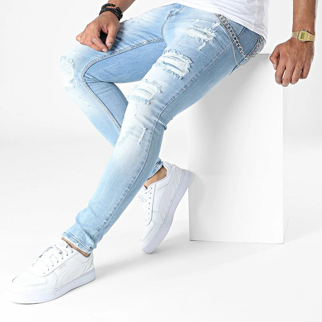 Budget ✔️ Jean Skinny DHZ-3847 Bleu Wash de Classic Series 🌟 5 Budget ✔️ Jean Skinny DHZ-3847 Bleu Wash de Classic Series 🌟 – Image 3