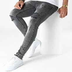 Coupon 🥰 Jean Skinny DHZ-3748 Gris Anthracite de Classic Series 💯 -Classic Series Soldes classic series 323439 DHZ 3748 1 FUME 20220706T155122 03