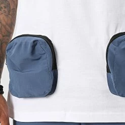 Nouveau 🥰 Ensemble Tee 👕 Shirt Poche Et Pantalon Jogging F22-910T Blanc Bleu de Classic Series ✔️ -Classic Series Soldes classic series 323742 F22 910T BEYAZ MAVI 20220617T150645 02