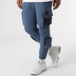 Nouveau 🥰 Ensemble Tee 👕 Shirt Poche Et Pantalon Jogging F22-910T Blanc Bleu de Classic Series ✔️ -Classic Series Soldes classic series 323742 F22 910T BEYAZ MAVI 20220617T150648 04