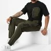 Tout neuf 🧨 Ensemble Tee 👕 Shirt Poche Et Pantalon Jogging F22-908T Noir Vert Kaki de Classic Series 🤩 -Classic Series Soldes classic series 323747 F22 908T SIYAH HAKI 20220617T150838 01