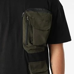 Tout neuf 🧨 Ensemble Tee 👕 Shirt Poche Et Pantalon Jogging F22-908T Noir Vert Kaki de Classic Series 🤩 -Classic Series Soldes classic series 323747 F22 908T SIYAH HAKI 20220617T150840 02