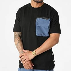 Remise 👍 Ensemble Tee 👚 Shirt Poche Et Pantalon Jogging F22-909T Noir Bleu de Classic Series ✔️ -Classic Series Soldes classic series 323764 F22 909T SIYAH MAVI 20220617T150915 03