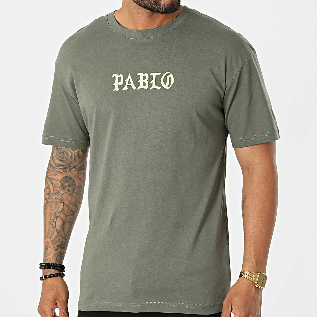 Top 10 🔥 Tee 👚 Shirt G22-708 Vert Kaki de Classic Series ❤️ 6 Top 10 🔥 Tee 👚 Shirt G22-708 Vert Kaki de Classic Series ❤️ – Image 4