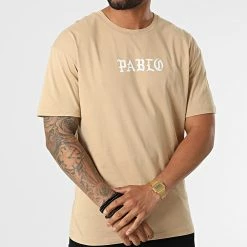 Le moins cher 😀 Tee 👕 Shirt G22-708 Beige de Classic Series 🧨 -Classic Series Soldes classic series 323767 G22 708 BEJ 20220708T102547 03