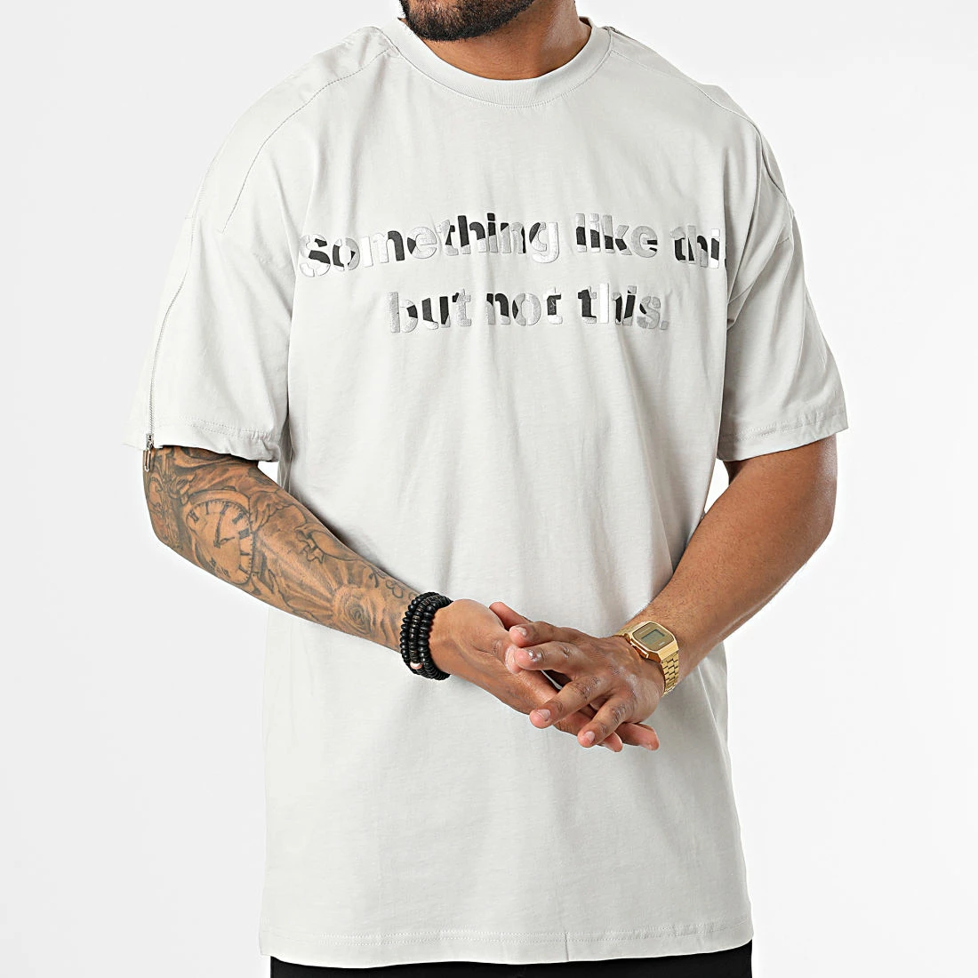 Sortie 🥰 Tee 👕 Shirt 22-Y306 Gris de Classic Series 💯 5 Sortie 🥰 Tee 👕 Shirt 22-Y306 Gris de Classic Series 💯 – Image 3