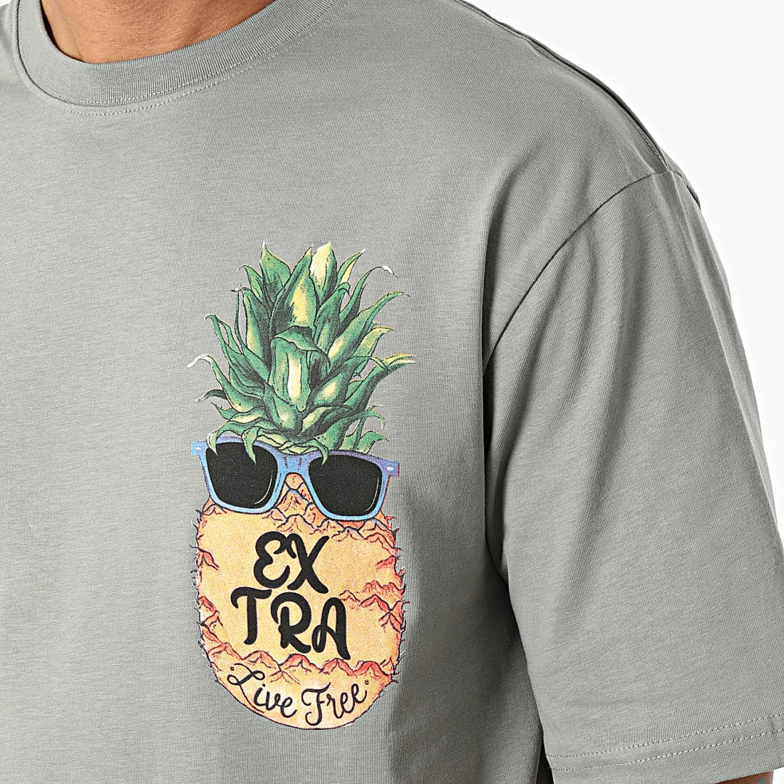 De gros ✨ Tee 👕 Shirt EX515 Gris de Classic Series 😉 4 De gros ✨ Tee 👕 Shirt EX515 Gris de Classic Series 😉 – Image 2