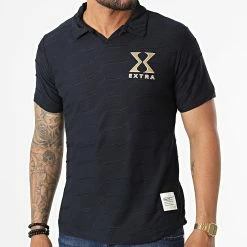 Meilleure vente 🥰 Tee 👕 Shirt EXO402 Bleu Marine de Classic Series 🌟 -Classic Series Soldes classic series 324208 EXO402 NAVY 20220620T151114 01