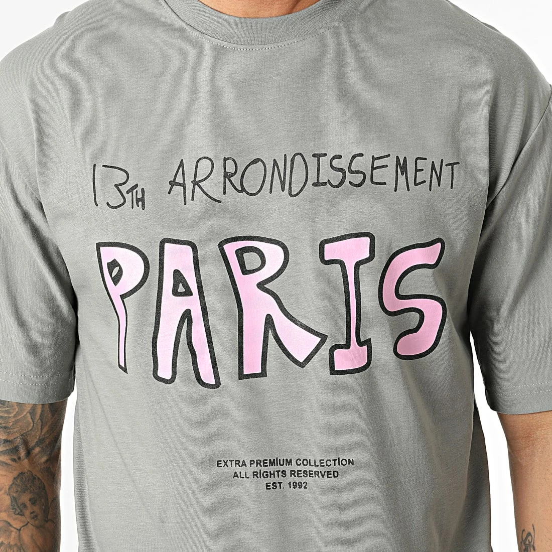 Vente flash 👏 Tee 👕 Shirt EX512 Gris de Classic Series 🔥 4 Vente flash 👏 Tee 👕 Shirt EX512 Gris de Classic Series 🔥 – Image 2