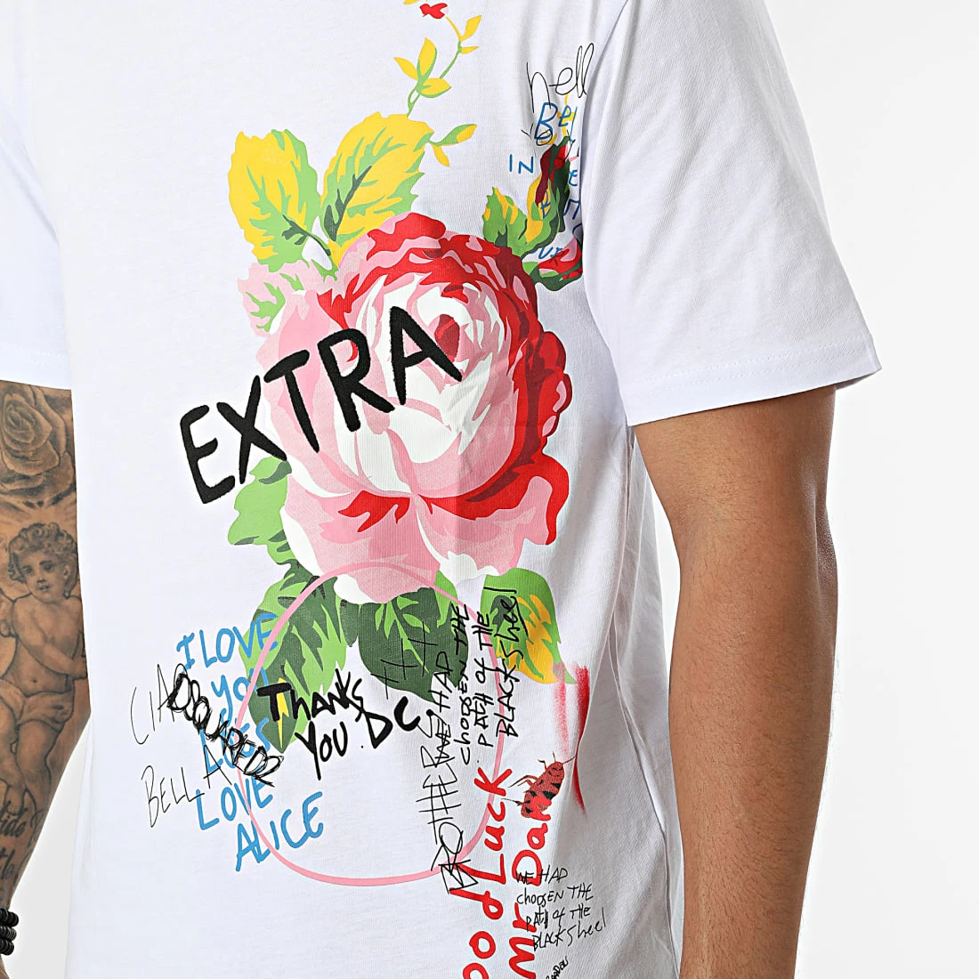 Grosses soldes 😀 Tee 👚 Shirt EX509 Blanc de Classic Series 😀 4 Grosses soldes 😀 Tee 👚 Shirt EX509 Blanc de Classic Series 😀 – Image 2