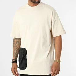 Bon marché 😀 Tee 👚 Shirt Oversize Large A Poche 22-Y111 Beige de Classic Series 🔥 -Classic Series Soldes classic series 324243 22 Y111 BEJ 20220620T151602 04