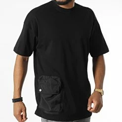 Meilleure vente ⌛ Tee 👕 Shirt Oversize Large A Poche 22-Y111 Noir de Classic Series 🌟 -Classic Series Soldes classic series 324274 22 Y111 SIYAH 20220620T154831 03