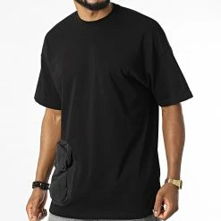 Meilleure vente ⌛ Tee 👕 Shirt Oversize Large A Poche 22-Y111 Noir de Classic Series 🌟 -Classic Series Soldes classic series 324274 22 Y111 SIYAH 20220620T154832 04